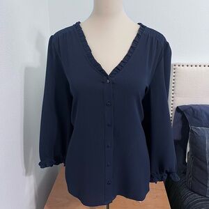 Navy Blouse #129